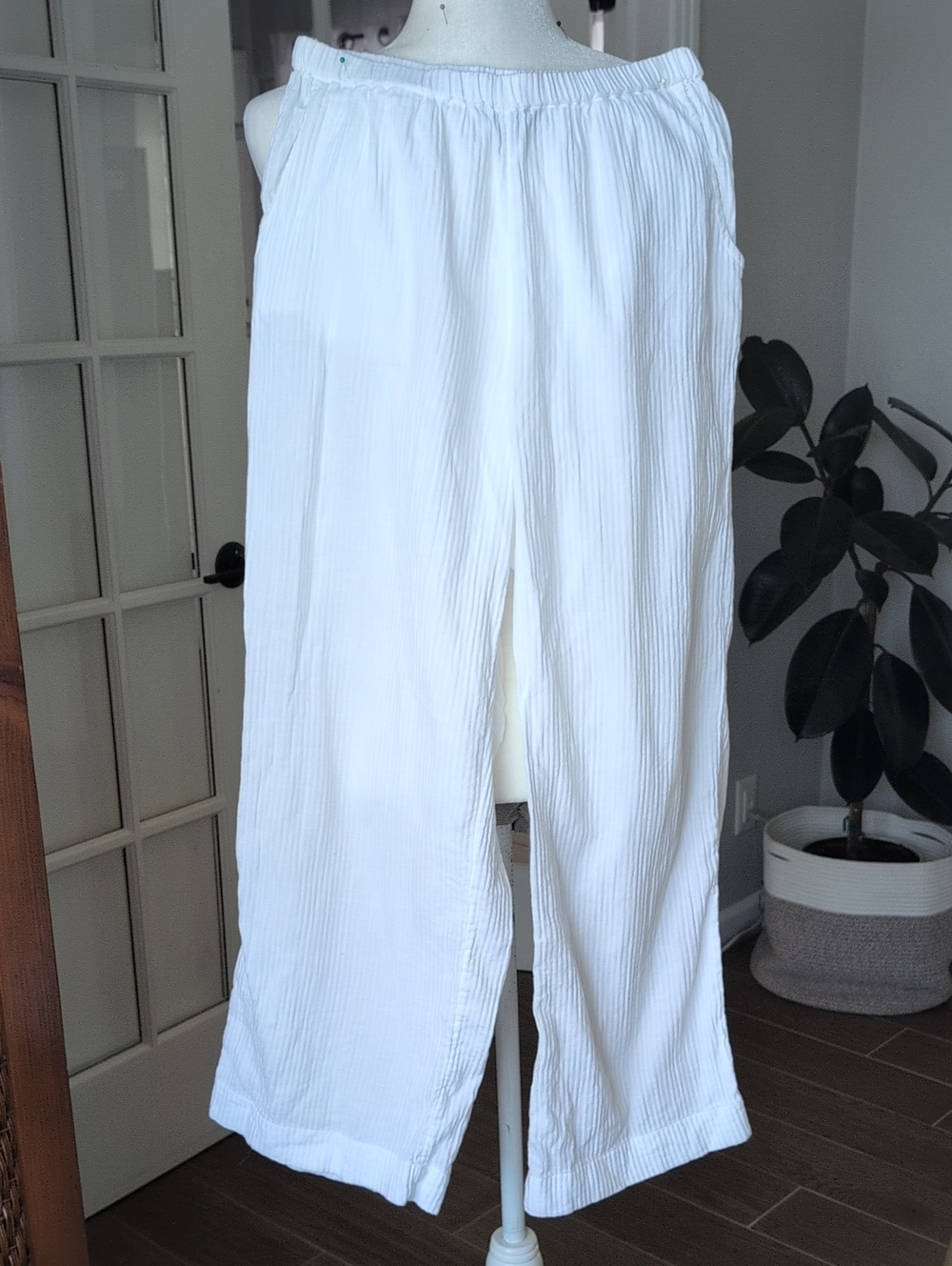 J. Crew Cropped Gauze Cotton Beach Pant XS